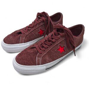Converse One Star Pro Suede Sneakers – Maroon/Red – Unisex 8.5